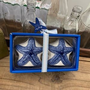 BLUE SKY 2023 BLUE STARFISH SALT & .PEPPER SET
BLUE CERAMIC SET